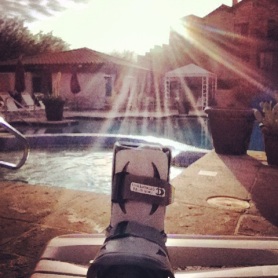 Making the best of an injury by relaxing in Phoenix