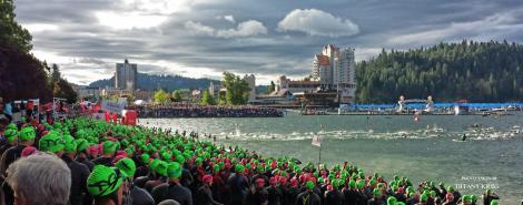 Ironman Coeur d'Alene Swim Start 2014
