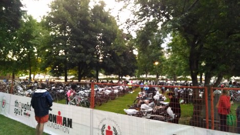 Ironman Coeur d'Alene transition area