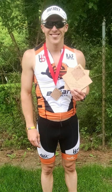 Lake Mills Triathlon - Eric Engel Finish